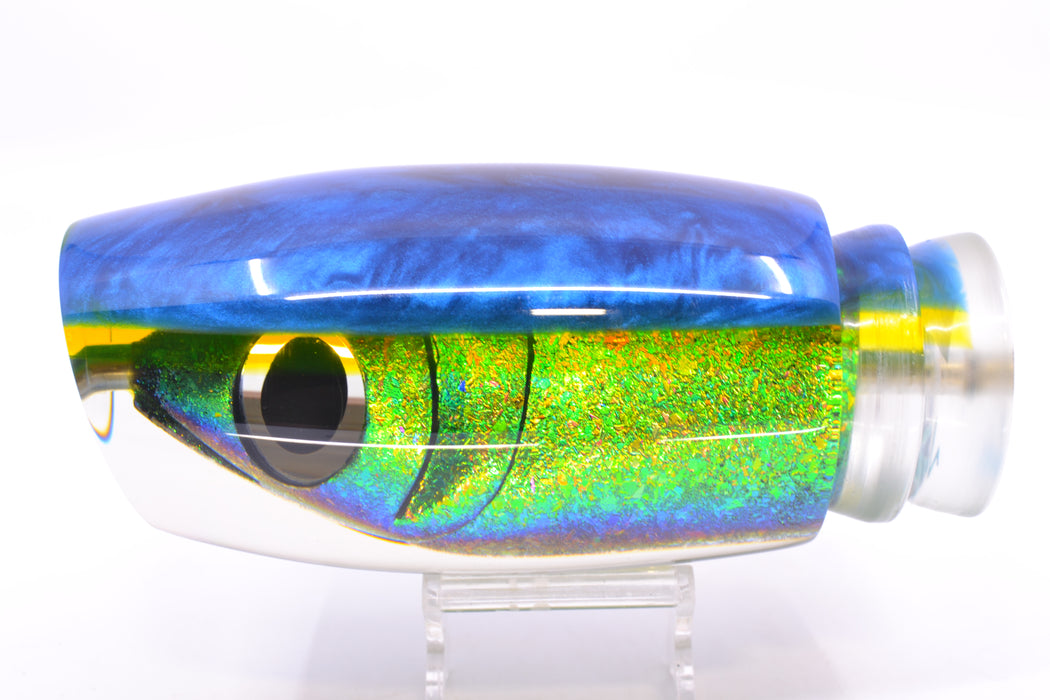 Joe Yee by KEGZ-Niiyama Collab Green-Blue-Gold Fish Head Pee Wee 16" 18oz