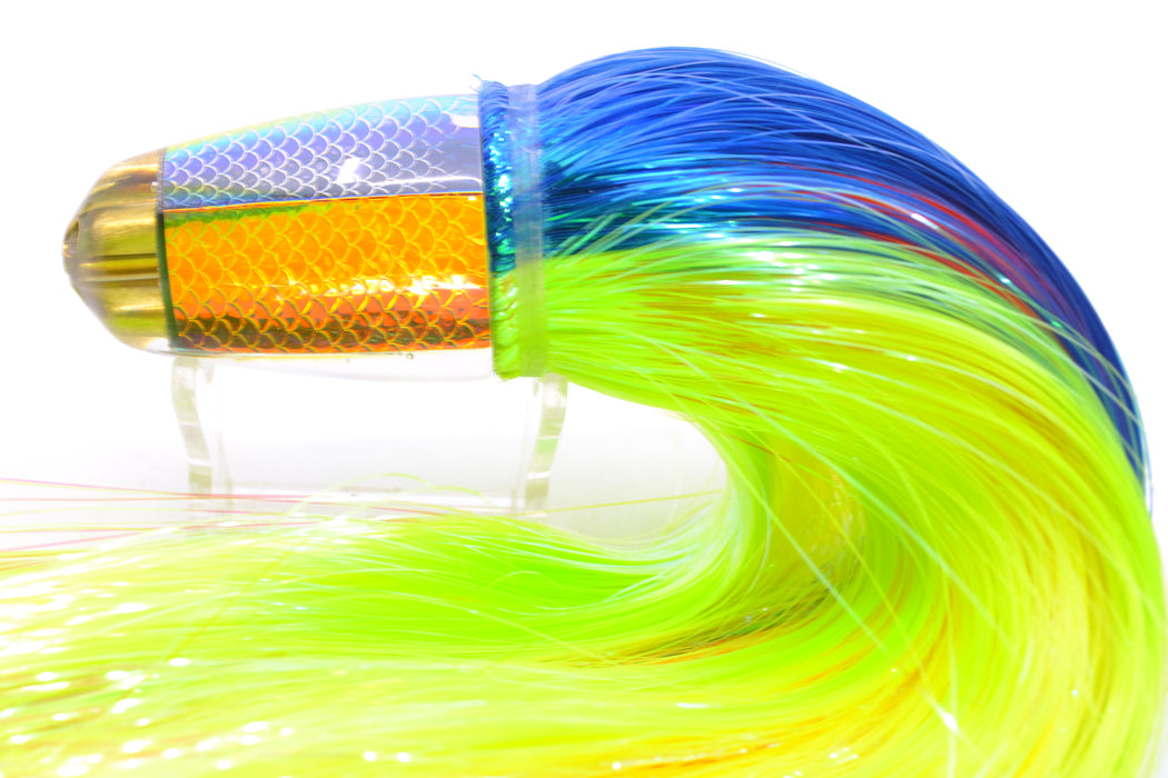 Koya Lures Rainbow Scale 1/4" Jet Clean Sweep Bullet 10" 7oz Strobez Royal Blue-Green GZE