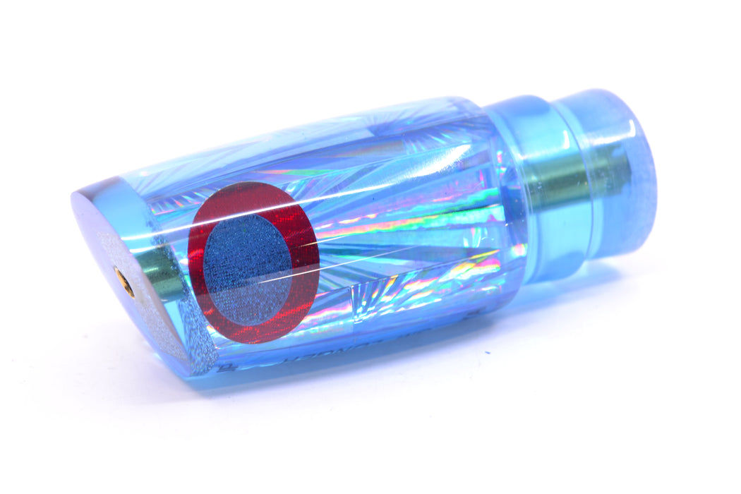 Koya Lures Ice Blue Rainbow Starburst Black-Red Eyes JP Small Lunger 10" 3.5oz