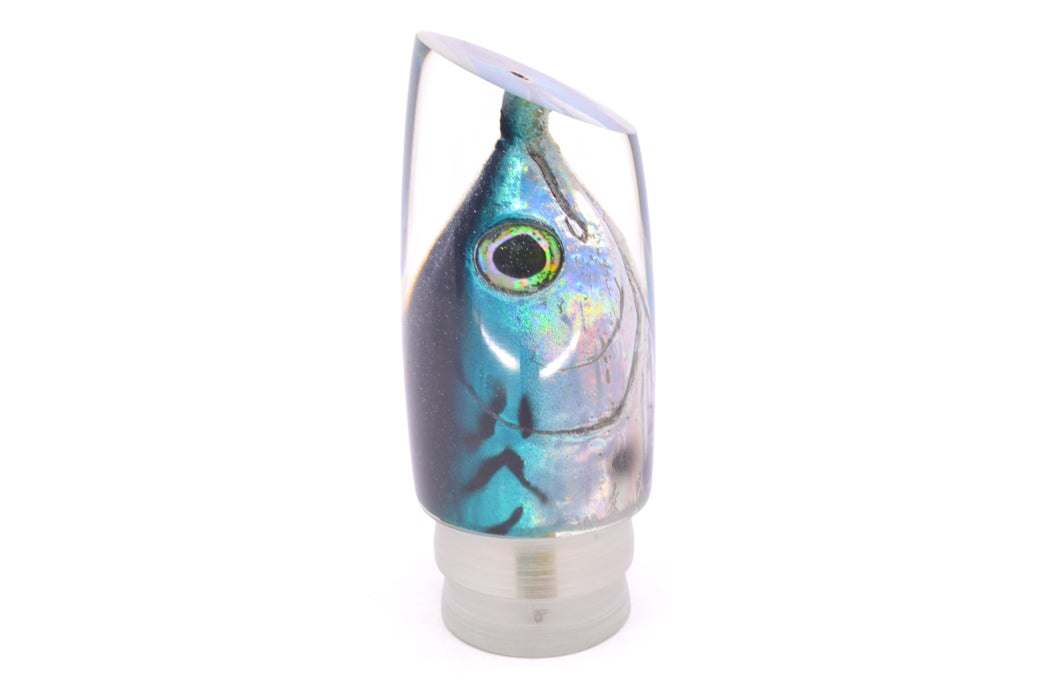 Ali'i Kai Lures Black-Turquoise-Silver Bonito Fish Head Yakuza 14" 6.8oz
