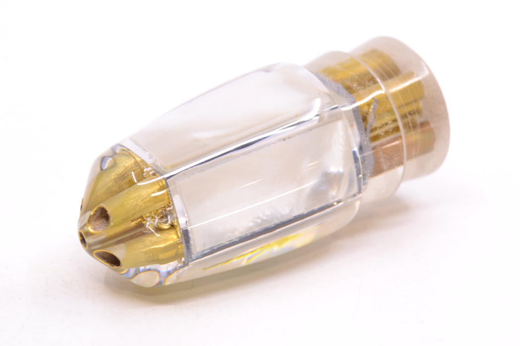 Koya Lures Real White MOP Silver Wrap 4-Hole Bullet 9"+ 6oz GZE