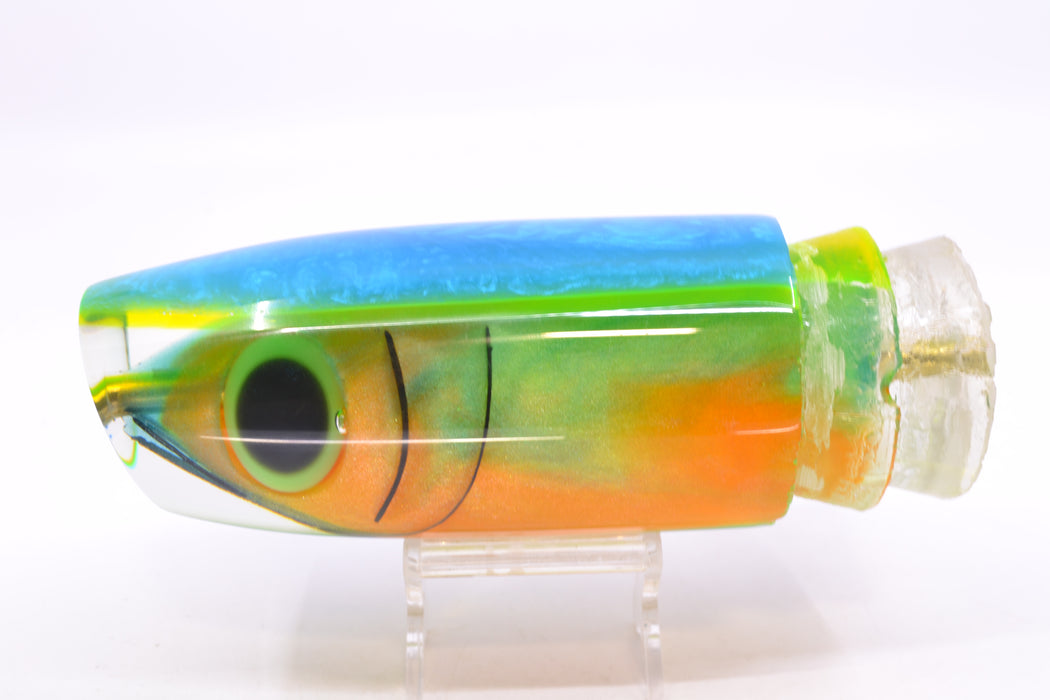 Joe Yee by KEGZ-Niiyama Collab Blue-Green-Orange #2 Fish Head Double Plunger 16" 13oz