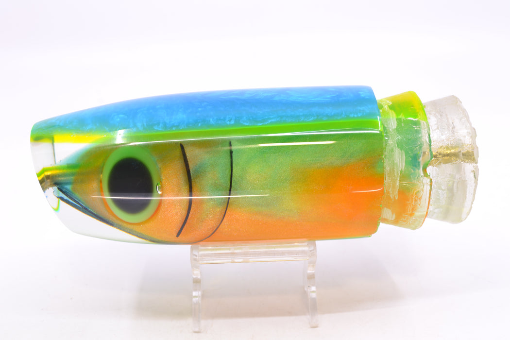Joe Yee by KEGZ-Niiyama Collab Blue-Green-Orange #2 Fish Head Double Plunger 16" 13oz