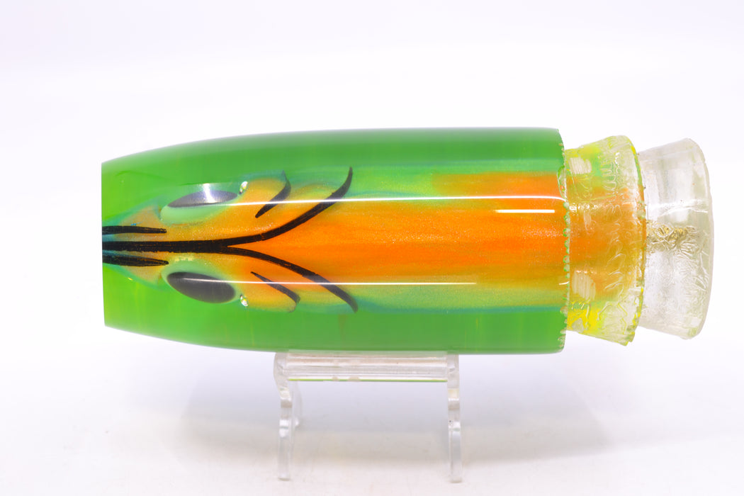 Joe Yee by KEGZ-Niiyama Collab Blue-Green-Orange #2 Fish Head Double Plunger 16" 13oz