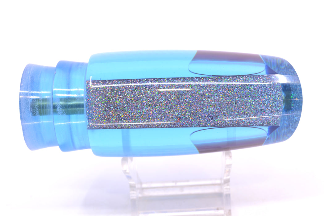 Koya Lures Ice Blue Scale Holographic Pearl Medium Poi Dog 14" 7.5oz