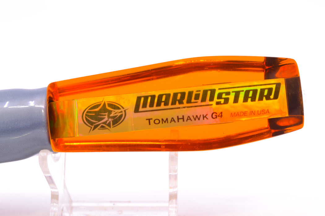 Marlinstar Orange Rainbow Starburst Medium Tomahawk G4 9"+ 5.2oz Skirted Root Beer-Silver GZE