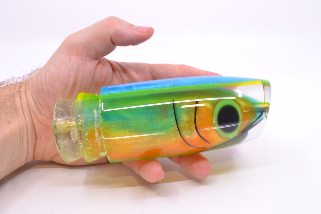 Joe Yee by KEGZ-Niiyama Collab Blue-Green-Orange #2 Fish Head Double Plunger 16" 13oz