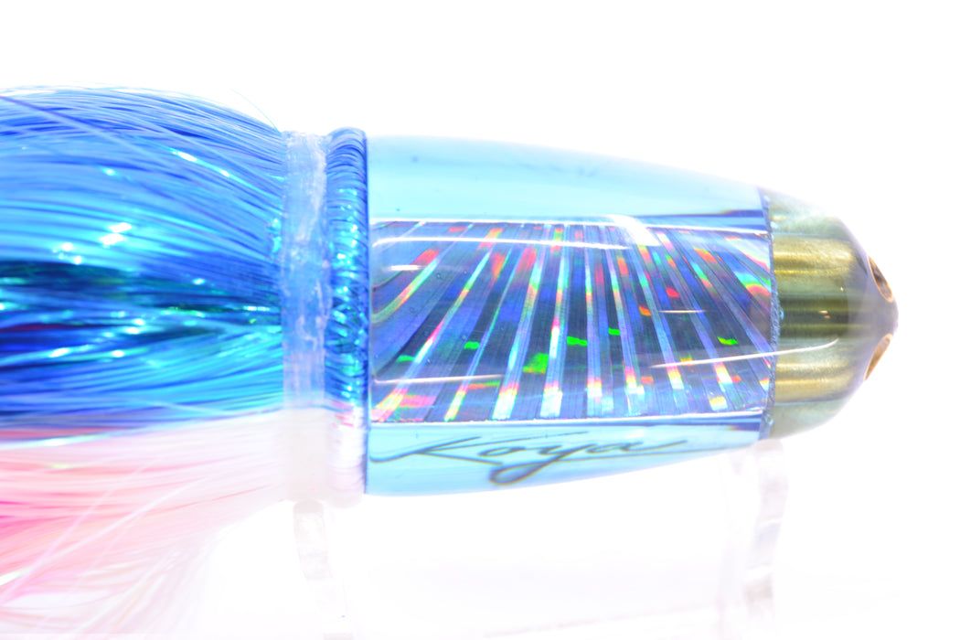 Koya Lures Ice Blue Rainbow Starburst 1/4" Jet Clean Sweep Bullet 10" 7oz Strobez GZE