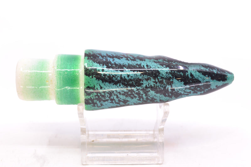 Tsutomu Lures Ice Blue Black Splatter Back Non-Jetted Kona Dragon 9"+ 6.4oz