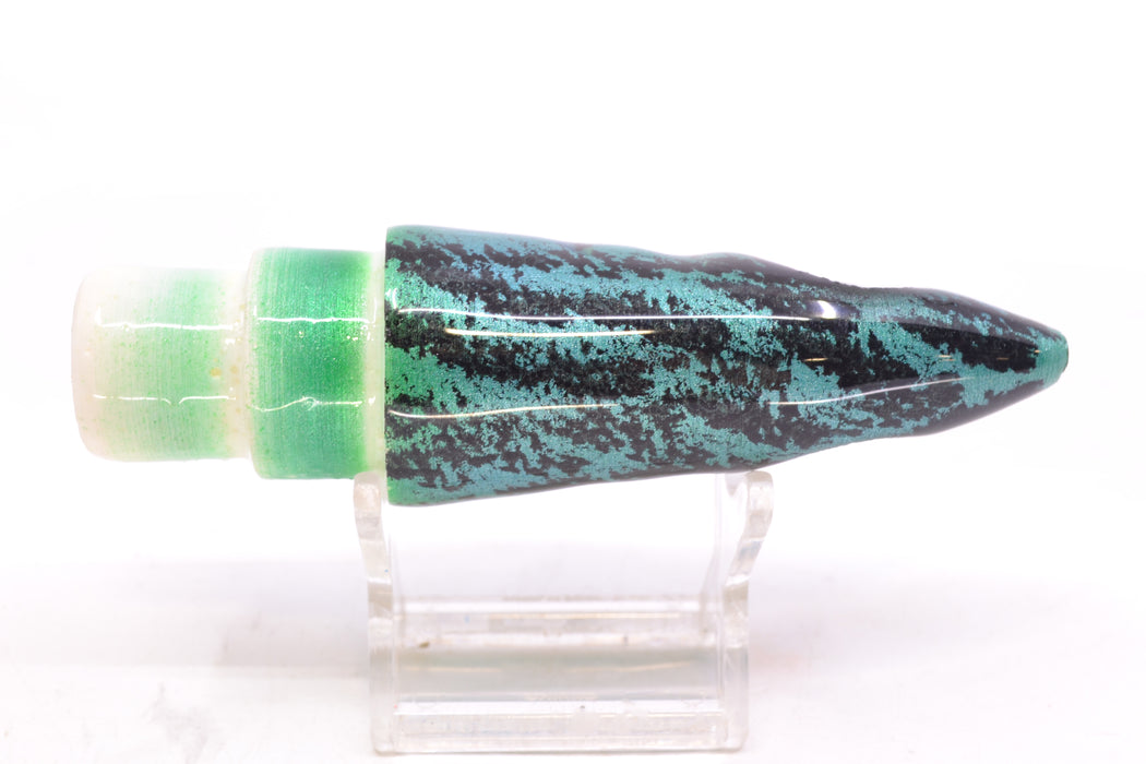 Tsutomu Lures Ice Blue Black Splatter Back Non-Jetted Kona Dragon 9"+ 6.4oz GZE