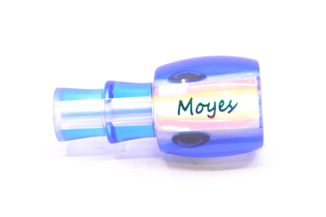 Moyes Lures White MOP Blue Back Taxi Eyes Tang 5" 1oz GZE