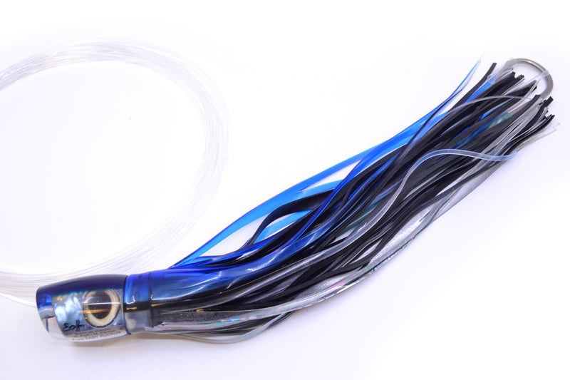 Marlin Magic Tahitian MOP Blue Back Taxi Eyes Baby Ruckus 10" 6.5oz Skirted Skipjack Pre-Rigged