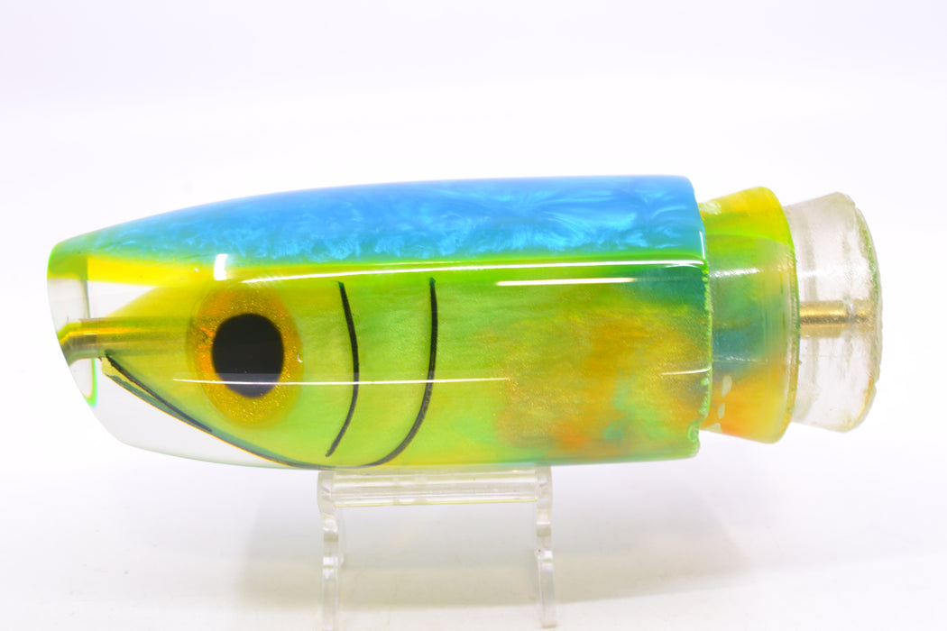 Joe Yee by KEGZ-Niiyama Collab Blue-Green-Orange #1 Fish Head Double Plunger 16" 13oz