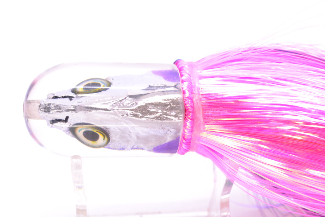 Aloha Lures Purple Back Purple Fins Magic Malolo 9" 4oz Strobez Purple-Pink/Orange