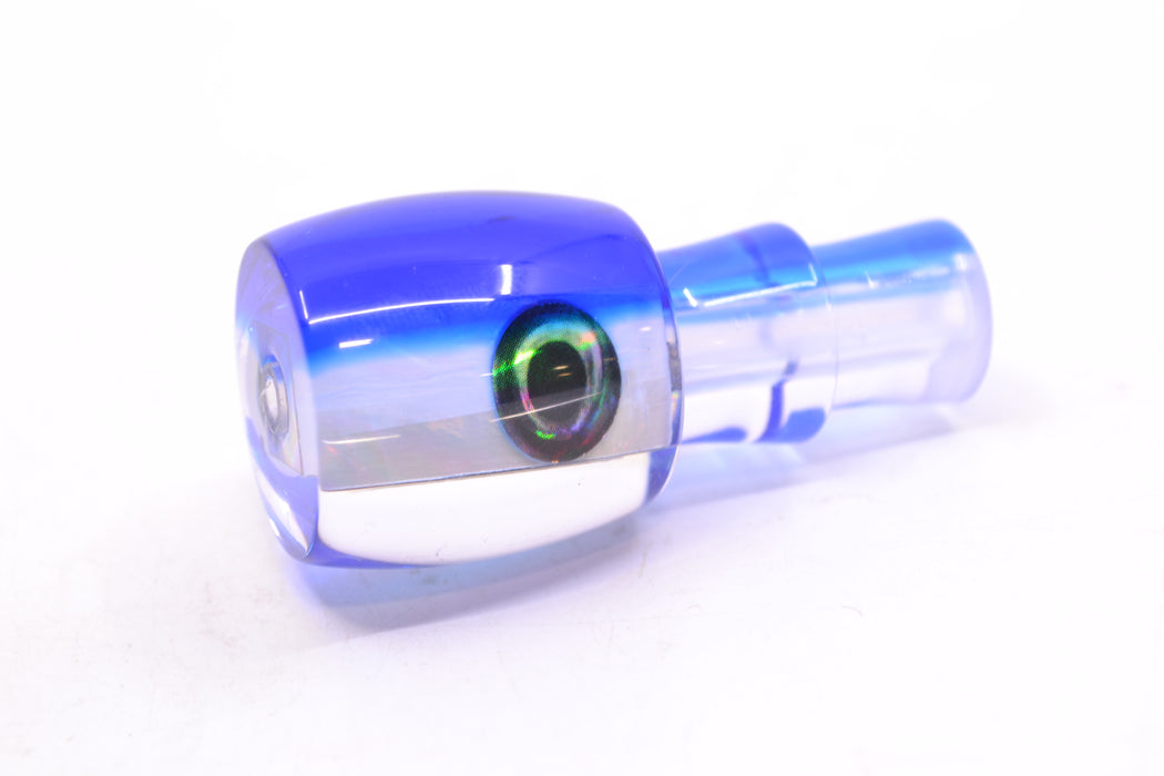 Moyes Lures White MOP Blue Back Taxi Eyes Tang 5" 1oz GZE
