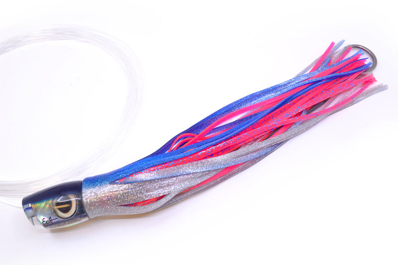Marlin Magic Tahitian MOP Blue Back Taxi Eyes Baby Ruckus 10" 6.5oz Skirted Blue-Silver Pre-Rigged