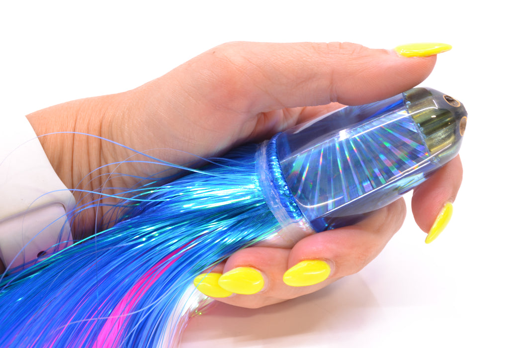 Koya Lures Ice Blue Rainbow Starburst 1/4" Jet Clean Sweep Bullet 10" 7oz Strobez GZE