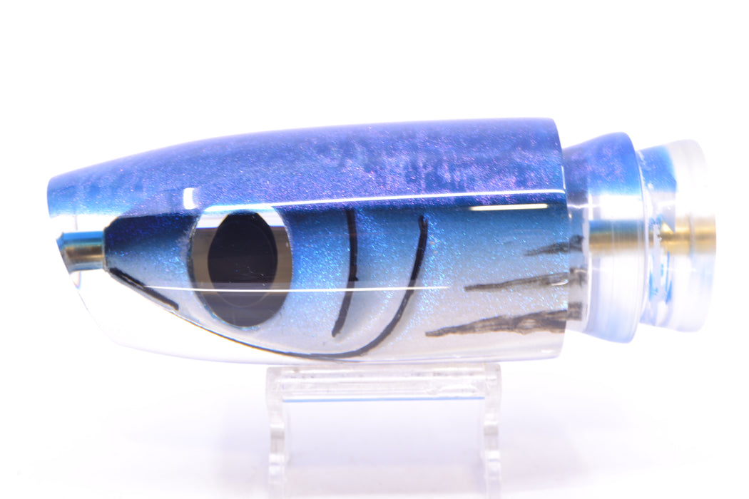 Joe Yee by KEGZ-Niiyama Collab Blue Skipjack Fish Head Purple Back Super Plunger 14" 7.2oz