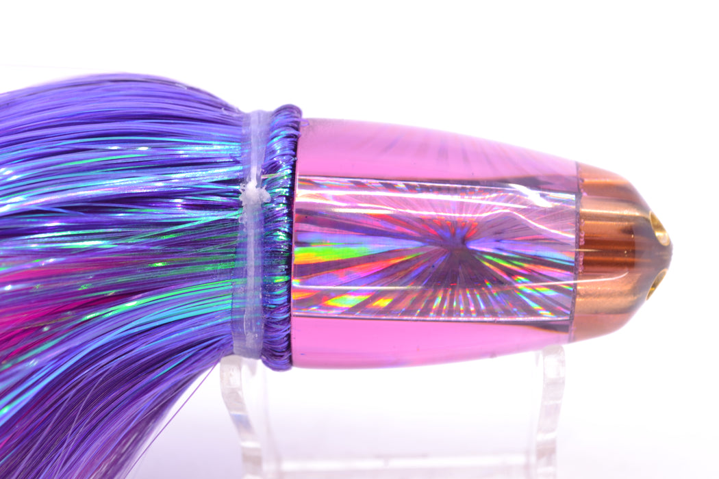 Koya Lures Purple Rainbow Starburst 1/4" Jet Clean Sweep Bullet 10" 7oz Strobez Purple/Pink GZE
