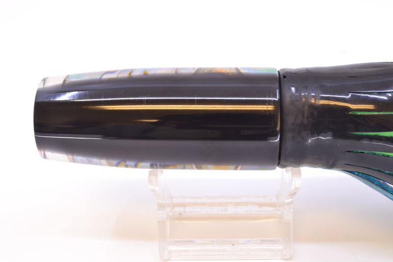 Marlin Magic Blue-Purple Abalone Black Back Medium Hard Head 9" 5oz Skirted