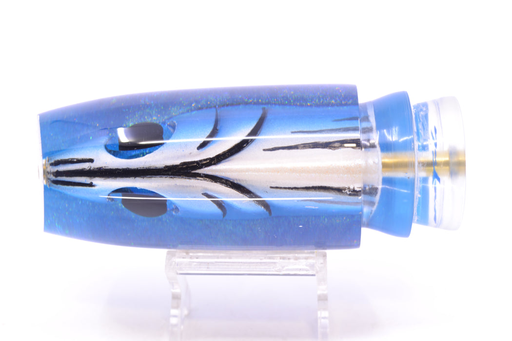 Joe Yee by KEGZ-Niiyama Collab Blue Skipjack Fish Head Purple Back Super Plunger 14" 7.2oz