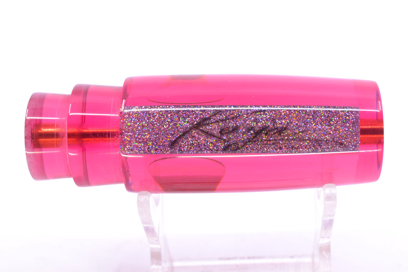 Koya Lures Red Rainbow Scale Silver Glitter Pearl Red Eyes Hard Head 9" 2oz
