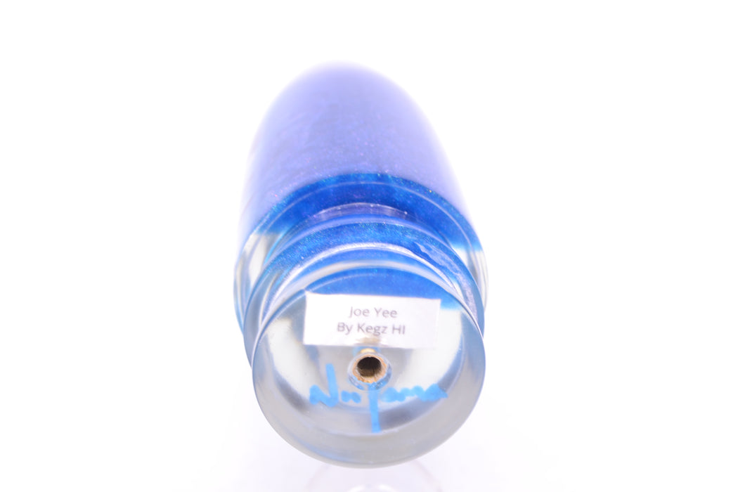 Joe Yee by KEGZ-Niiyama Collab Blue Skipjack Fish Head Purple Back Super Plunger 14" 7.2oz