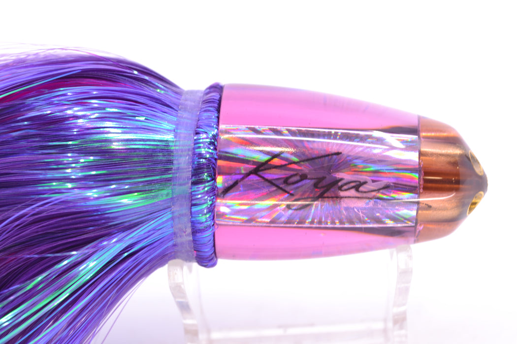 Koya Lures Purple Rainbow Starburst 1/4" Jet Clean Sweep Bullet 10" 7oz Strobez Purple/Pink GZE