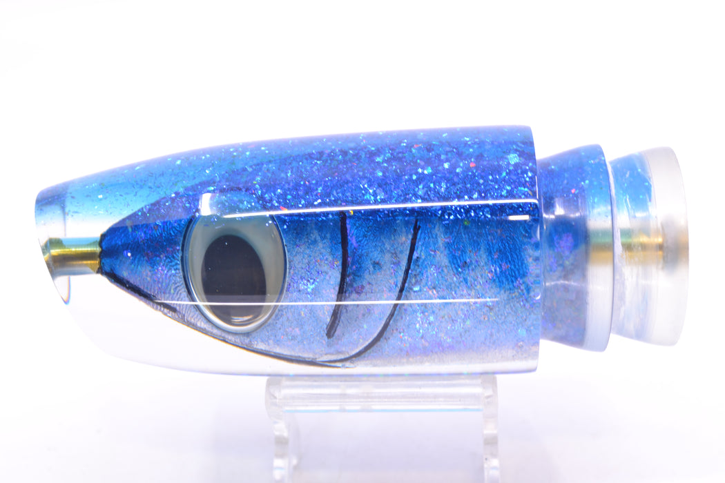 Joe Yee by KEGZ-Niiyama Collab Blue Fish Head Blue Back Super Plunger 14" 7.2oz