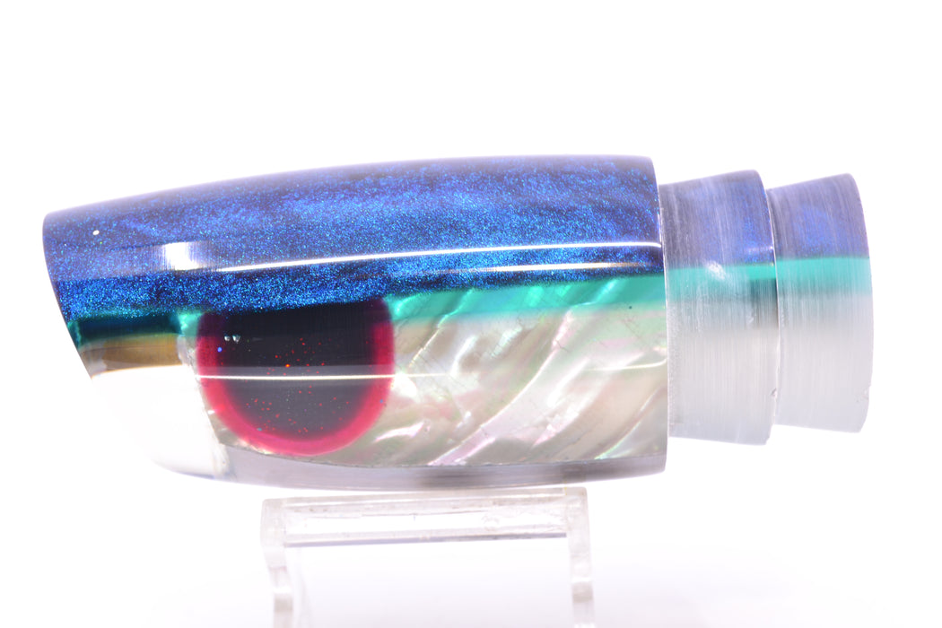Ali'i Kai Lures "Bonito" White MOP Blue-Teal Back Yakuza 14" 6.8oz