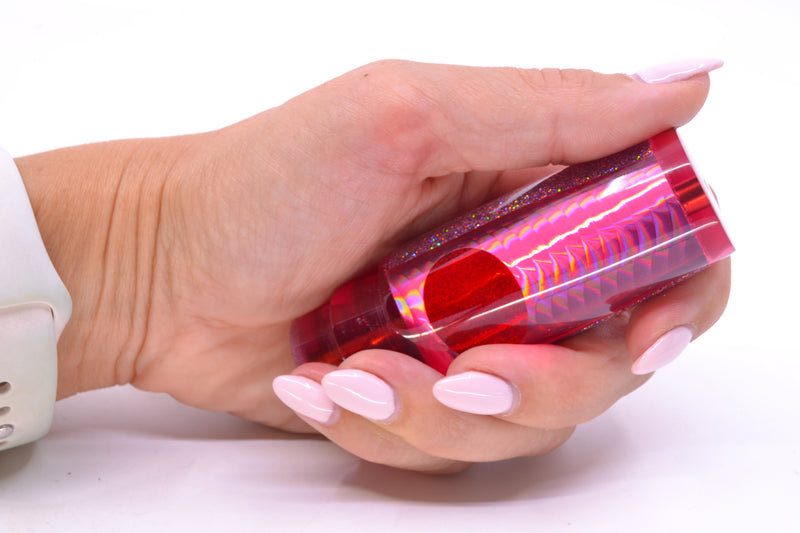 Koya Lures Red Rainbow Scale Silver Glitter Pearl Red Eyes Hard Head 9" 2oz