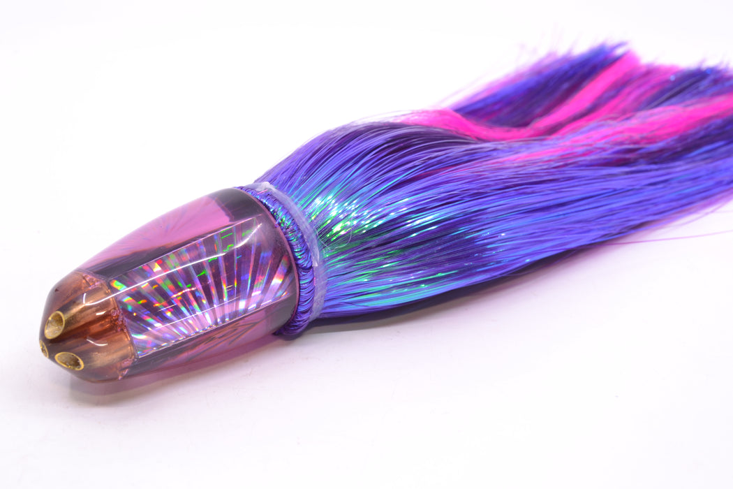 Koya Lures Purple Rainbow Starburst 1/4" Jet Clean Sweep Bullet 10" 7oz Strobez Purple/Pink GZE