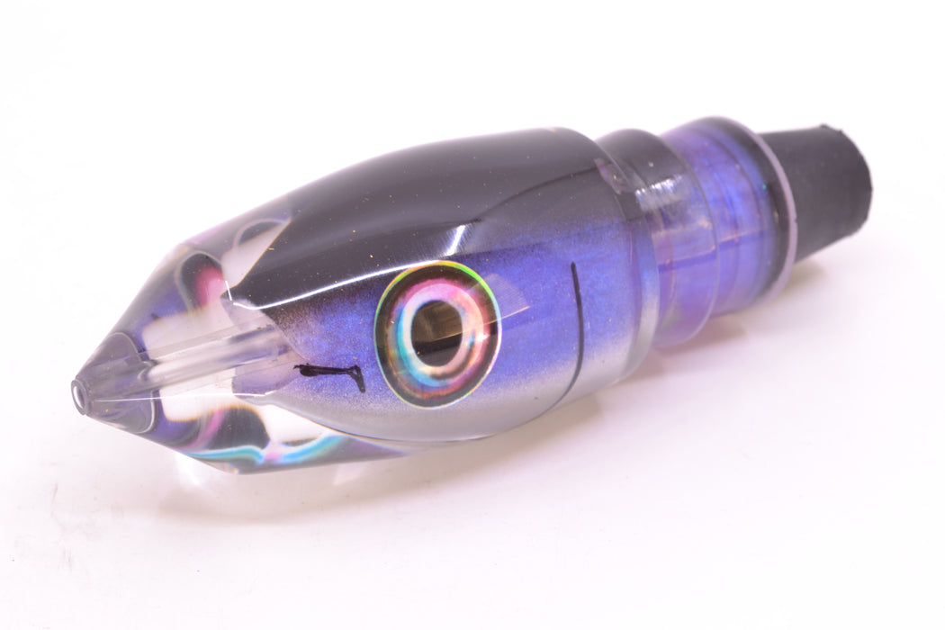 Aloha Lures Black-Purple-Silver "Scared $#!Tless" Deep Six 12" 7.8oz