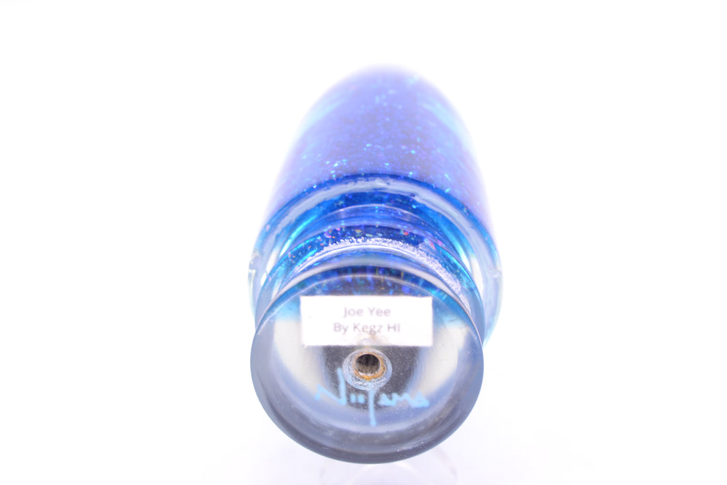 Joe Yee by KEGZ-Niiyama Collab Blue Fish Head Blue Back Super Plunger 14" 7.2oz