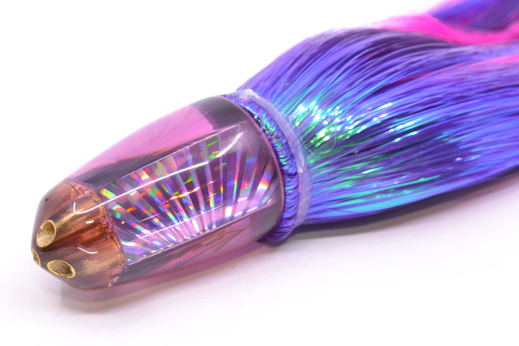 Koya Lures Purple Rainbow Starburst 1/4" Jet Clean Sweep Bullet 10" 7oz Strobez Purple/Pink GZE