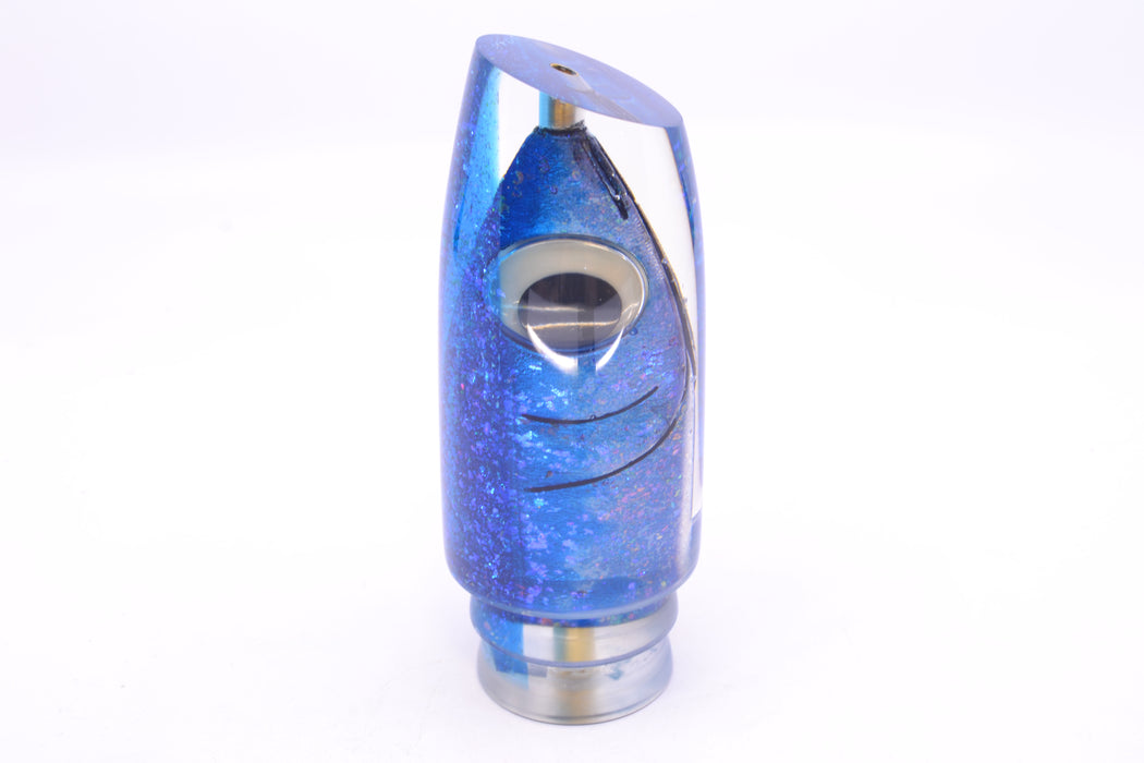 Joe Yee by KEGZ-Niiyama Collab Blue Fish Head Blue Back Super Plunger 14" 7.2oz