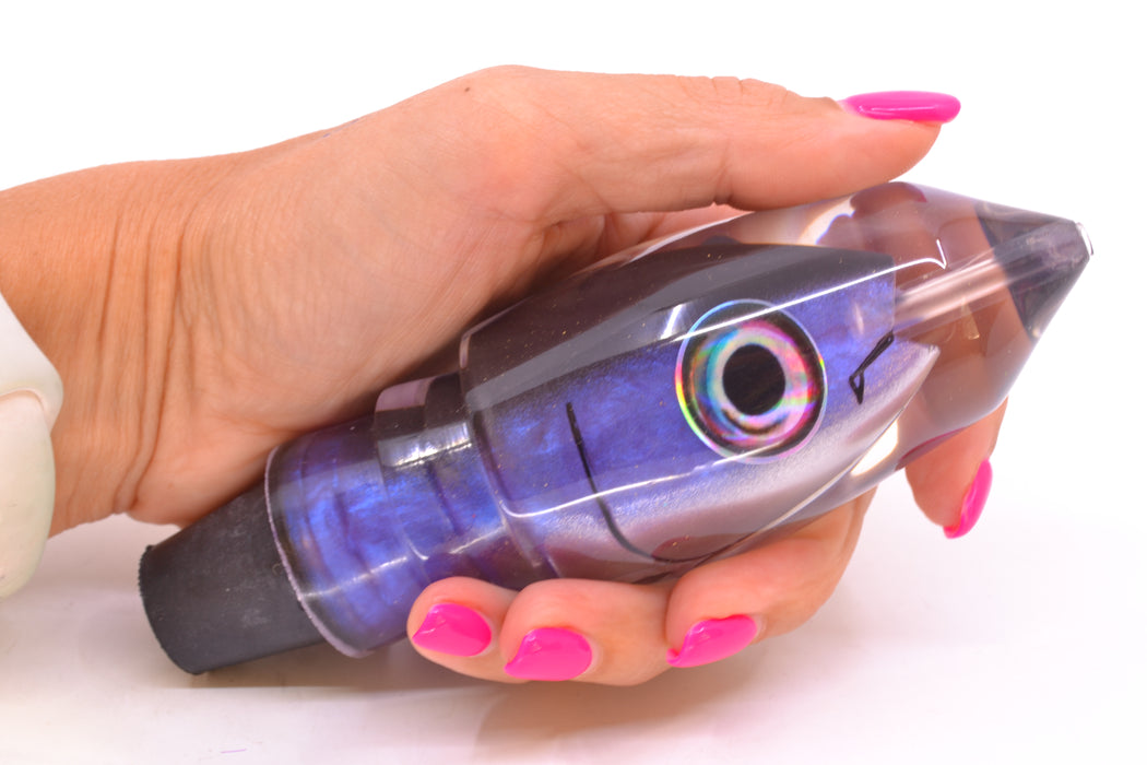 Aloha Lures Black-Purple-Silver "Scared $#!Tless" Deep Six 12" 7.8oz