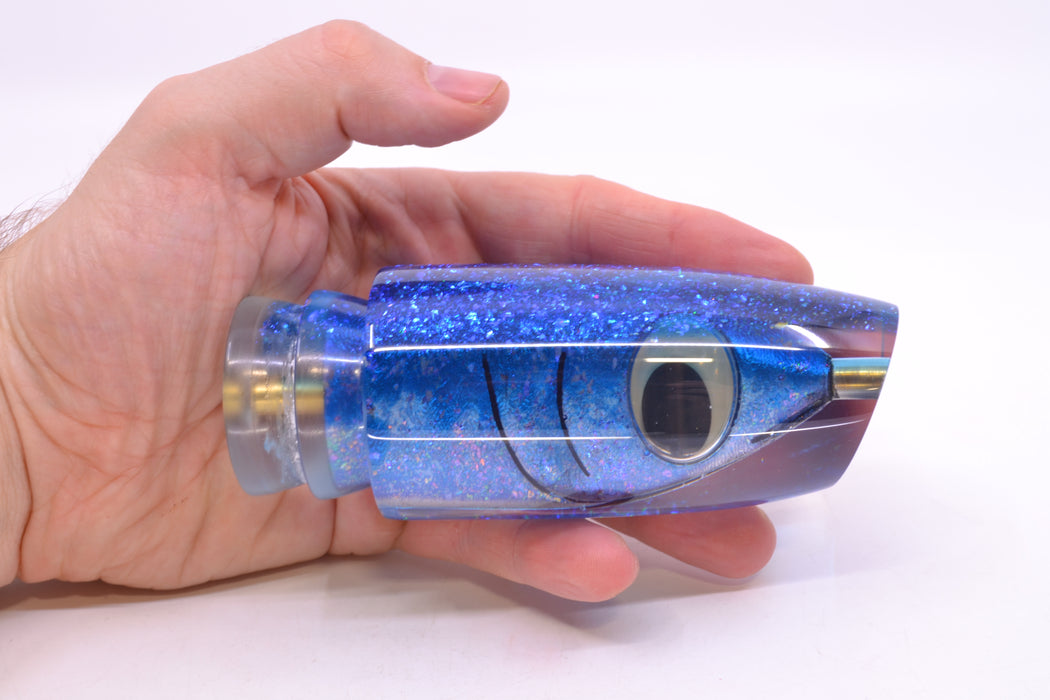 Joe Yee by KEGZ-Niiyama Collab Blue Fish Head Blue Back Super Plunger 14" 7.2oz