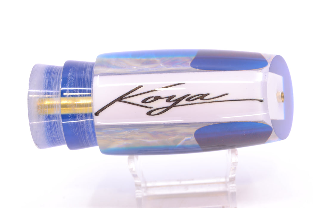 Koya Lures White MOP Blue Back Medium Poi Dog 14" 7.5oz