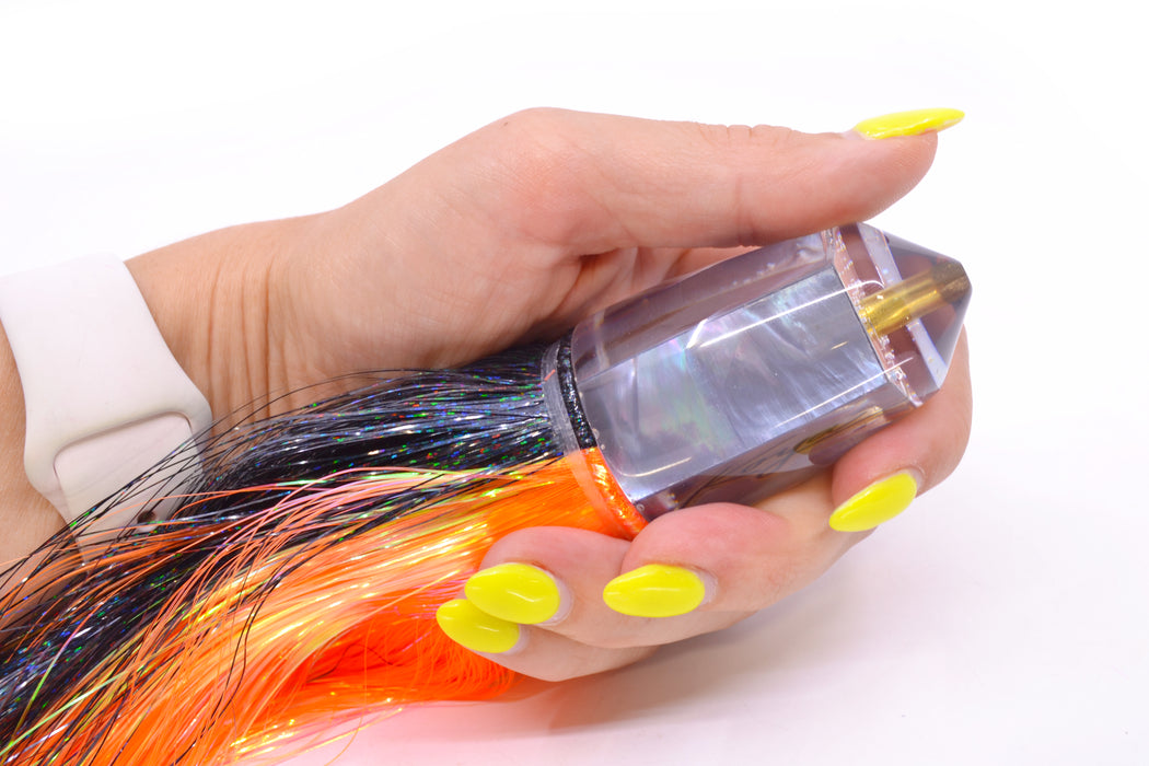 Koya Lures Gray MOP Bullet 9"+ 7.5oz Strobez Black-Orange GZE