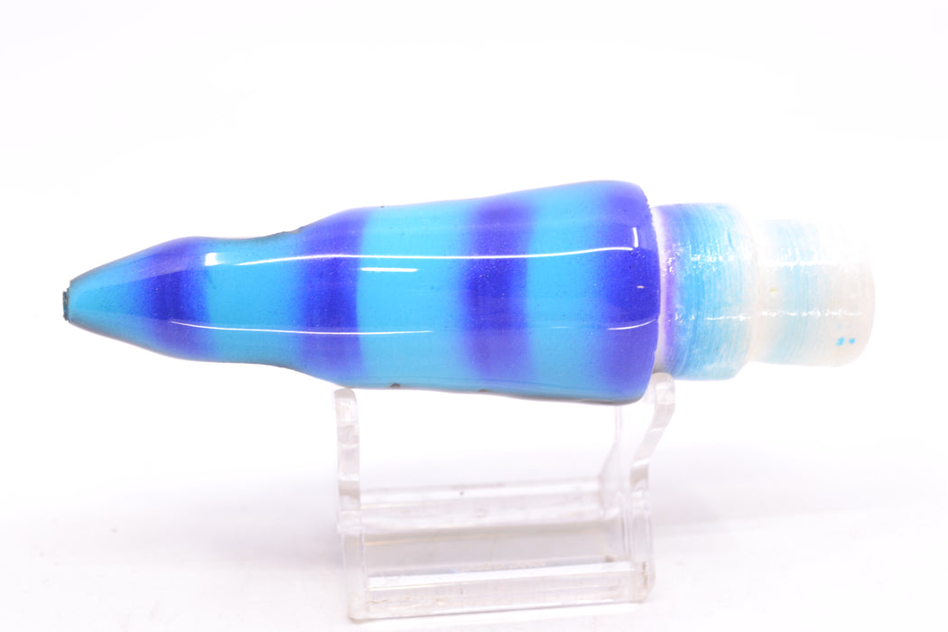 Tsutomu Lures Blue & Purple Bars-Black Line Non-Jetted Kona Dragon 9"+ 6.4oz GZE