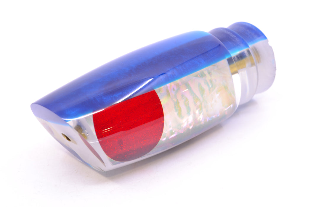 Koya Lures White MOP Blue Back Medium Poi Dog 14" 7.5oz