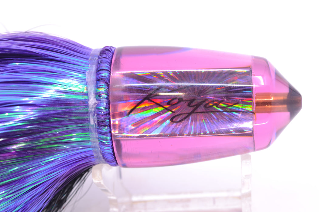 Koya Lures Purple Rainbow Starburst Bullet 9"+ 7.5oz Strobez Black-Purple/Ice Blue GZE