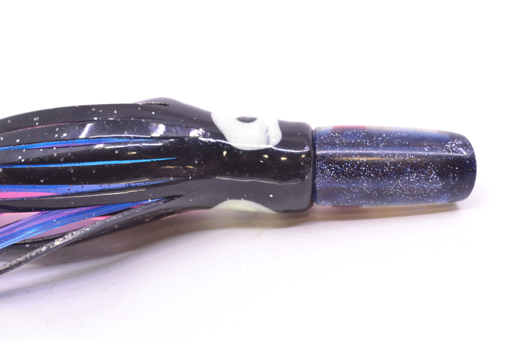 Coggin Lures Iridescent Pearl Black Back Mini Baby Peanut Stick 4.5" 1oz Skirted Black-Clear