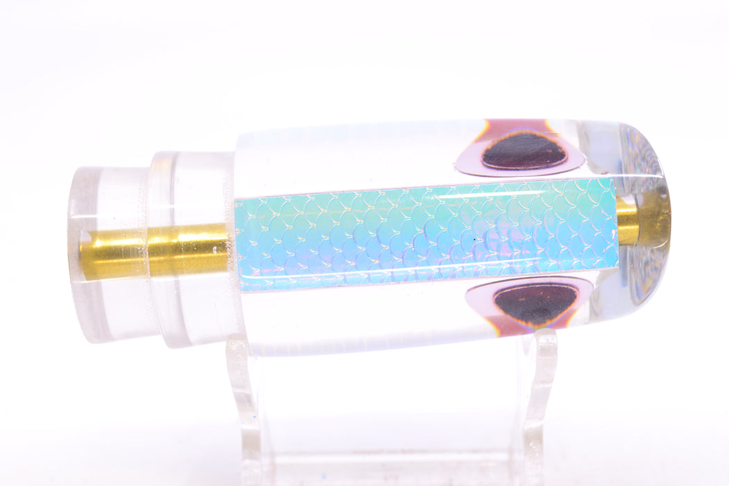Koya Lures Ice Rainbow Scale Black-Red Eyes JP Small Lunger 10" 3.5oz