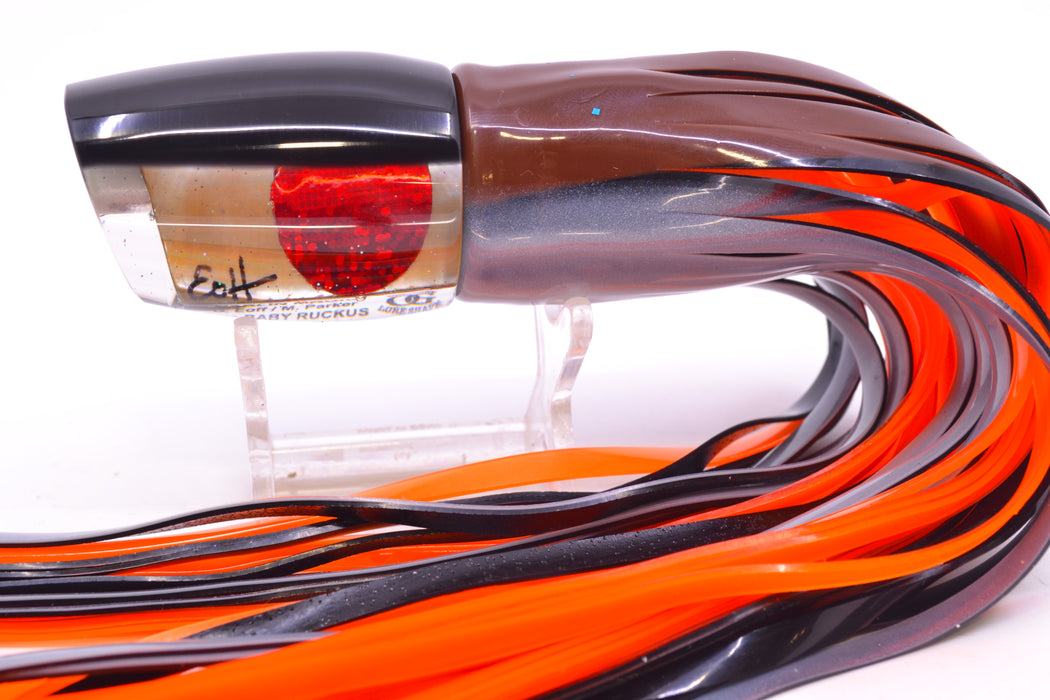 Marlin Magic Lures Golden MOP Black Back Red Eyes Baby Ruckus 10" 6.5oz Skirted