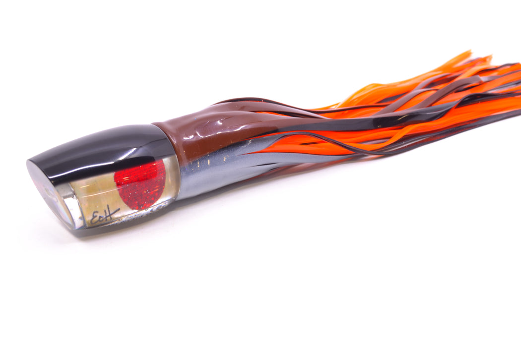 Marlin Magic Lures Golden MOP Black Back Red Eyes Baby Ruckus 10" 6.5oz Skirted