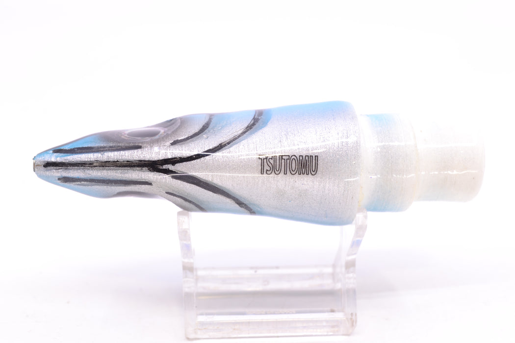 Tsutomu Lures Blue & Purple Bars-Black Line Non-Jetted Kona Dragon 9"+ 6.4oz GZE