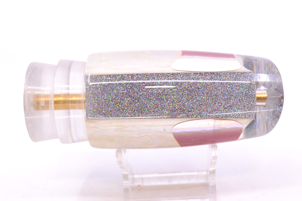 Koya Lures White MOP Holographic Pearl Medium Poi Dog 14" 7.5oz