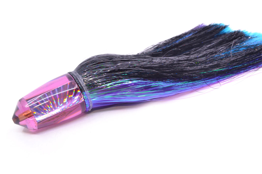 Koya Lures Purple Rainbow Starburst Bullet 9"+ 7.5oz Strobez Black-Purple/Ice Blue GZE